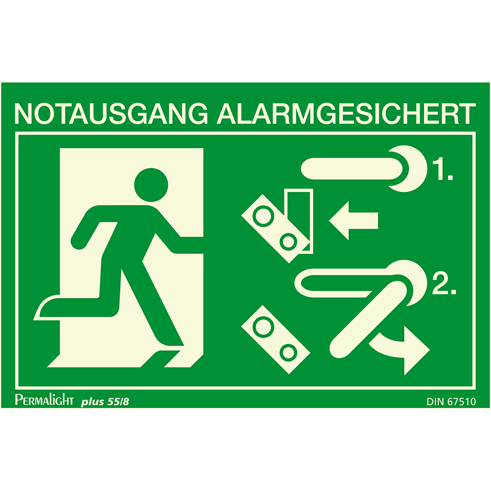 PERMALIGHT® Plus FLUCHTWEGSCHILD & RETTUNGSZEICHEN Ersatzschild Für ...